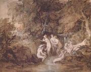 Thomas Gainsborough Diana and Actaeon (mk25) oil painting
